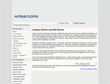 Tablet Screenshot of oldclocks.net